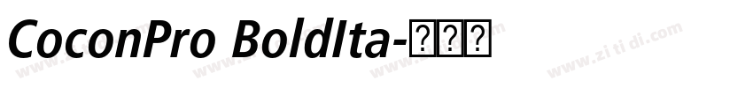 CoconPro BoldIta字体转换 CoconPro BoldIta字体转换